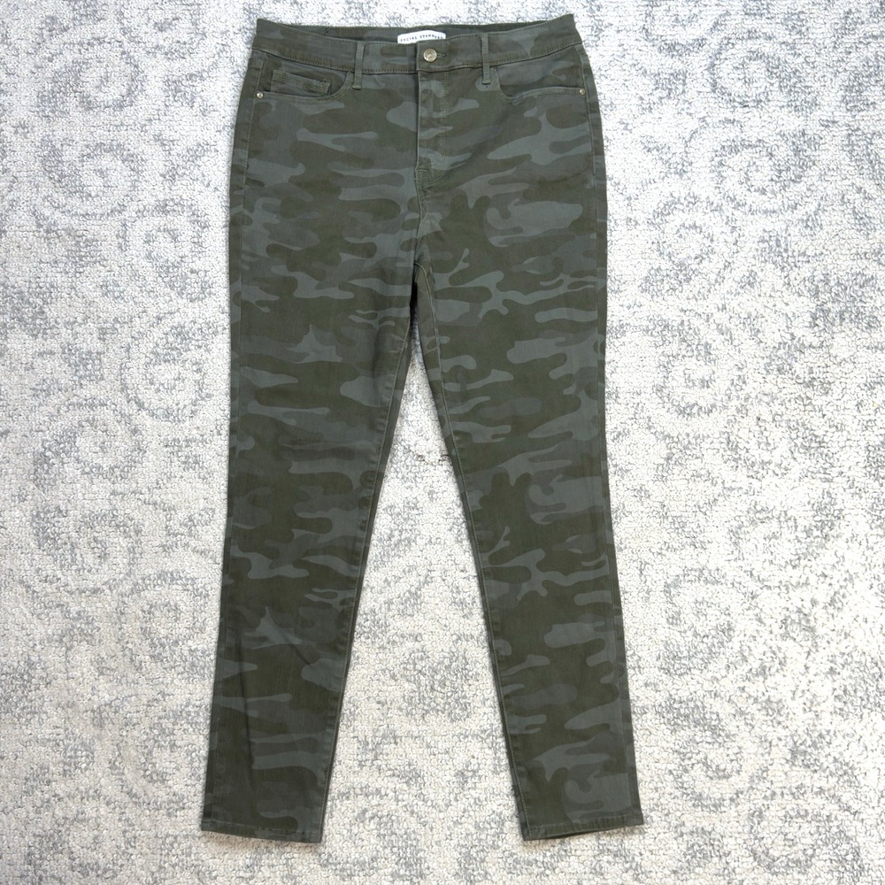 Social Standard‎ by Sanctuary High Rise Skinny Camo Jeans Missy Size 10/30